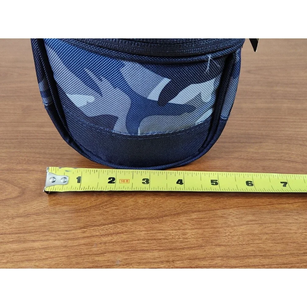 Pottery Barn Kids Mackenzie Retro Lunch Bag Blue Gray Camo NWT